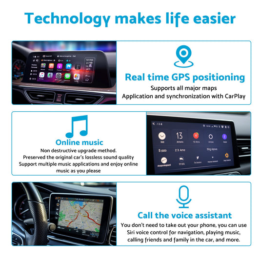 Bluetooth USB Wireless Receiver Black Suitable for Apple CarPlay Adapter-1