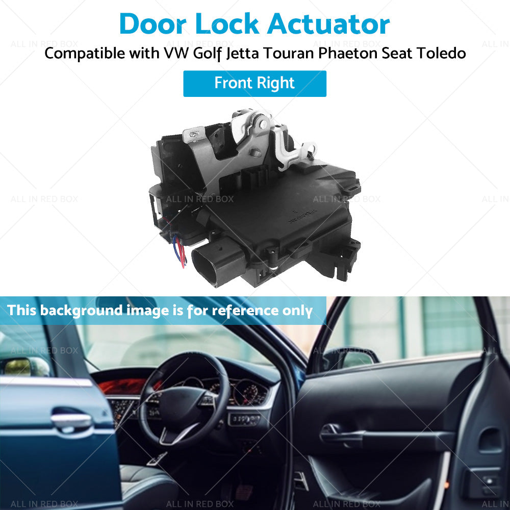 Front Right Door Lock Actuator 3D2837016A Suitable for VW Golf Jetta Touareg-4