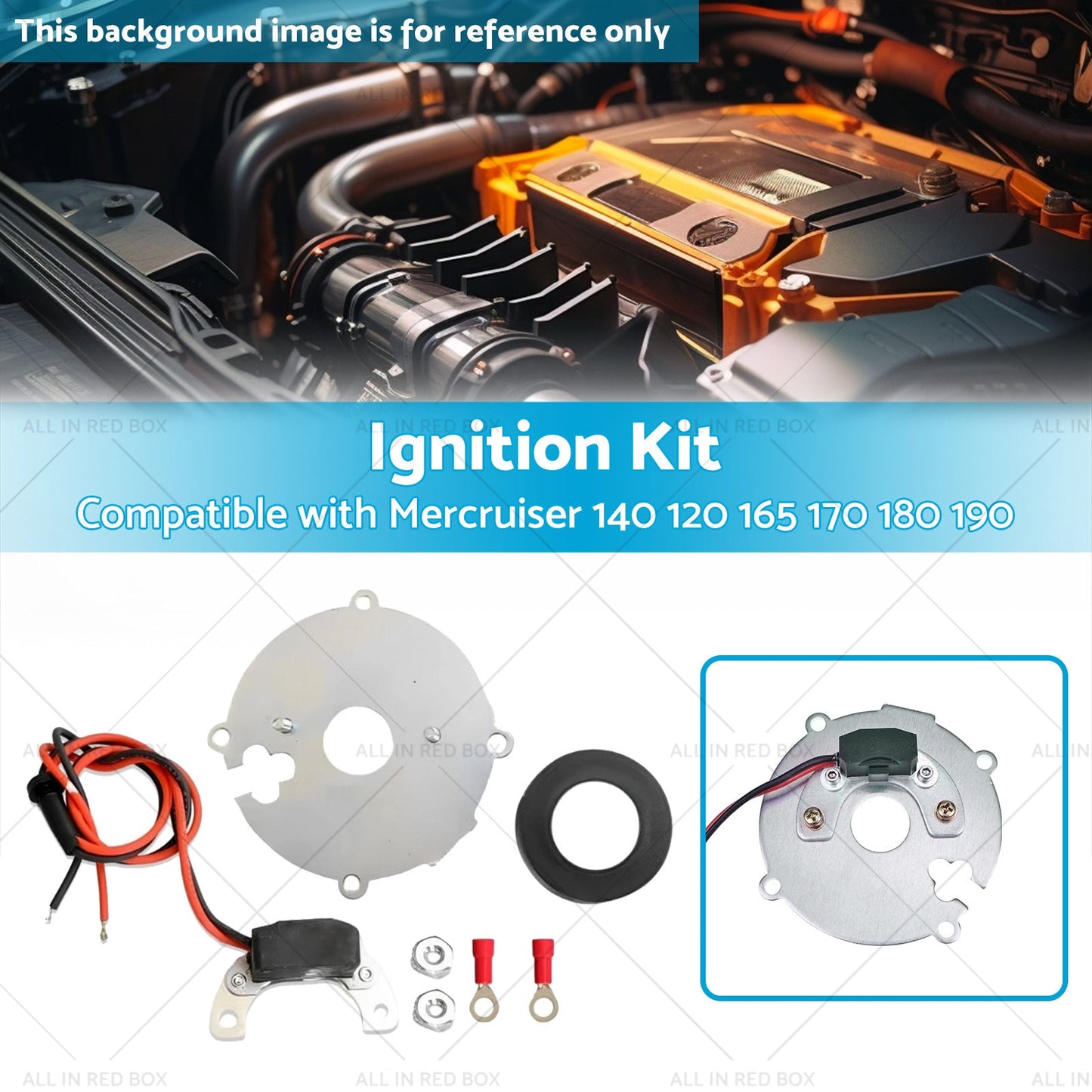 Ignitor Ignition Kit 4Cyl Distributor 1146A Suitable for Mercruiser 140 120 OMC-2