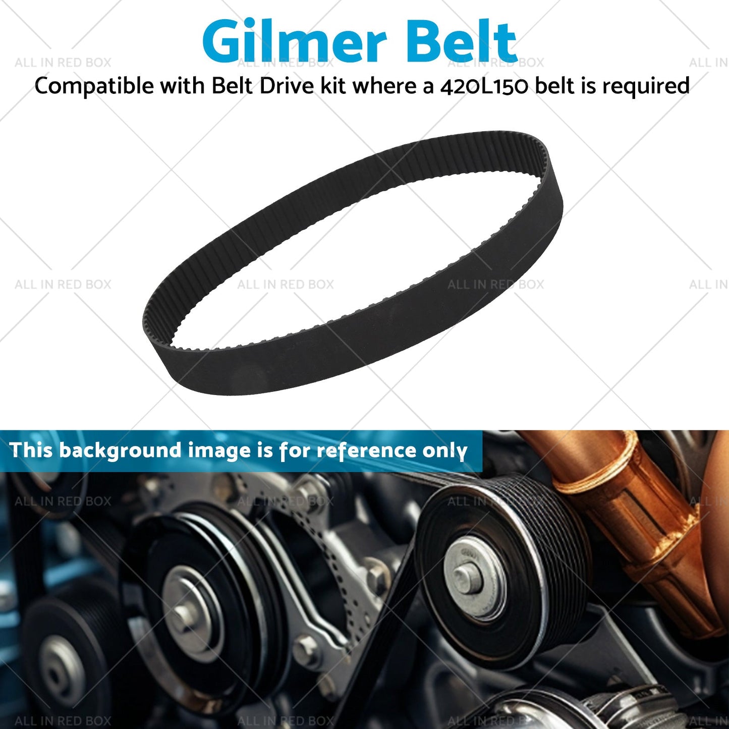 Heavy Duty Gilmer Belt Nylon Reinforced, 420L150 42inch x 15mm Accessories-3
