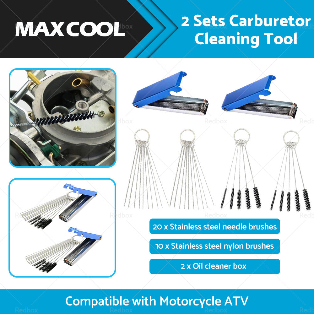 Carburetor Carb Jet Cleaning Tool Wire Brush Cleaner For Motorcycle ATV W Brush-2
