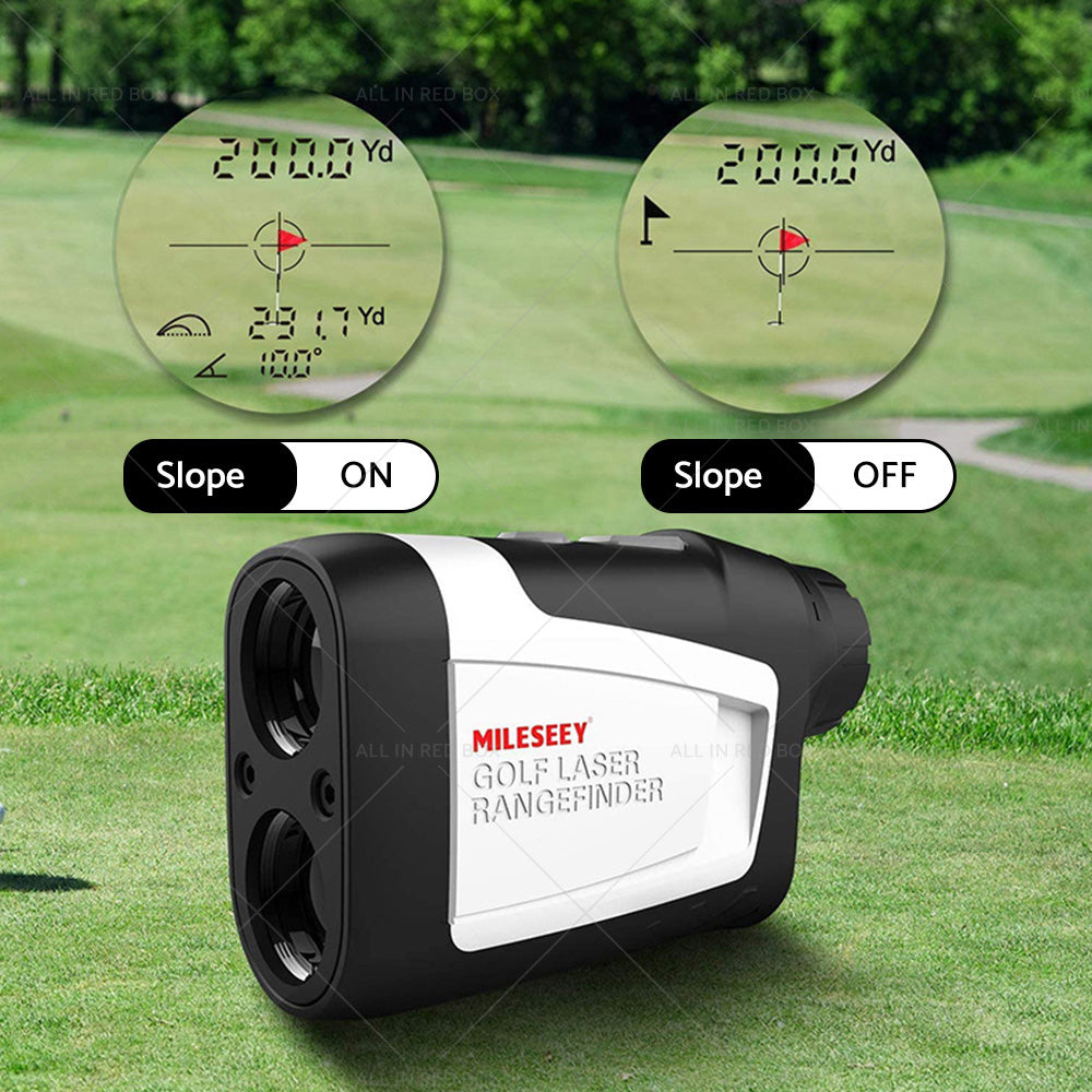 Mileseey 600M Golf Laser Range Finder with Slope On Off Flagpole Lock Vibration-4