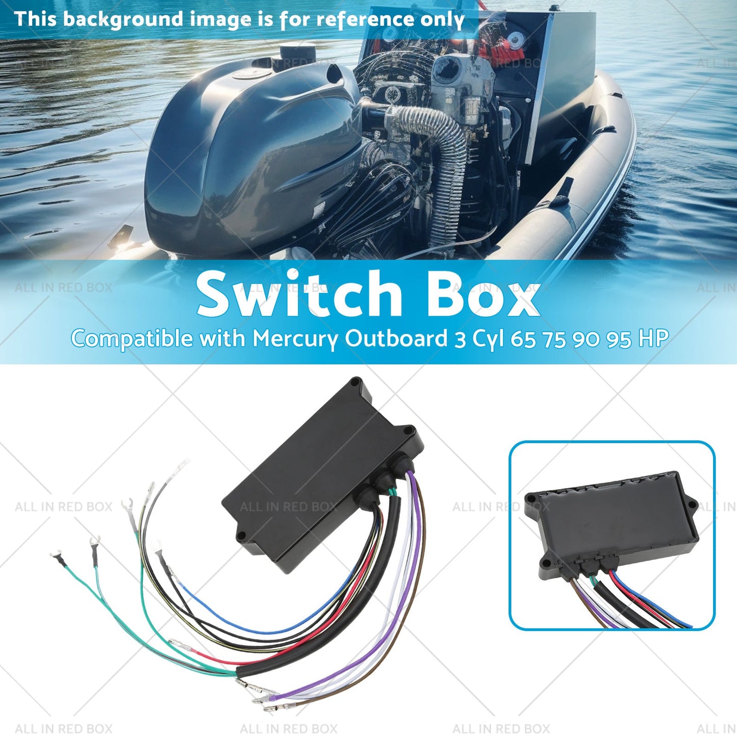 18495A32 Switch Box Suitable for Mercury Outboard 3 Cyl 65 75 90 95 HP 93-97-2
