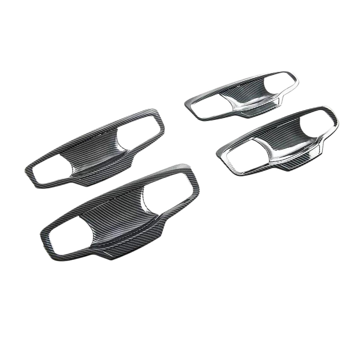 Carbon ABS Door Handle Bowl Cover Trim Suitable For Mitsubishi MV Triton 2023-25-4