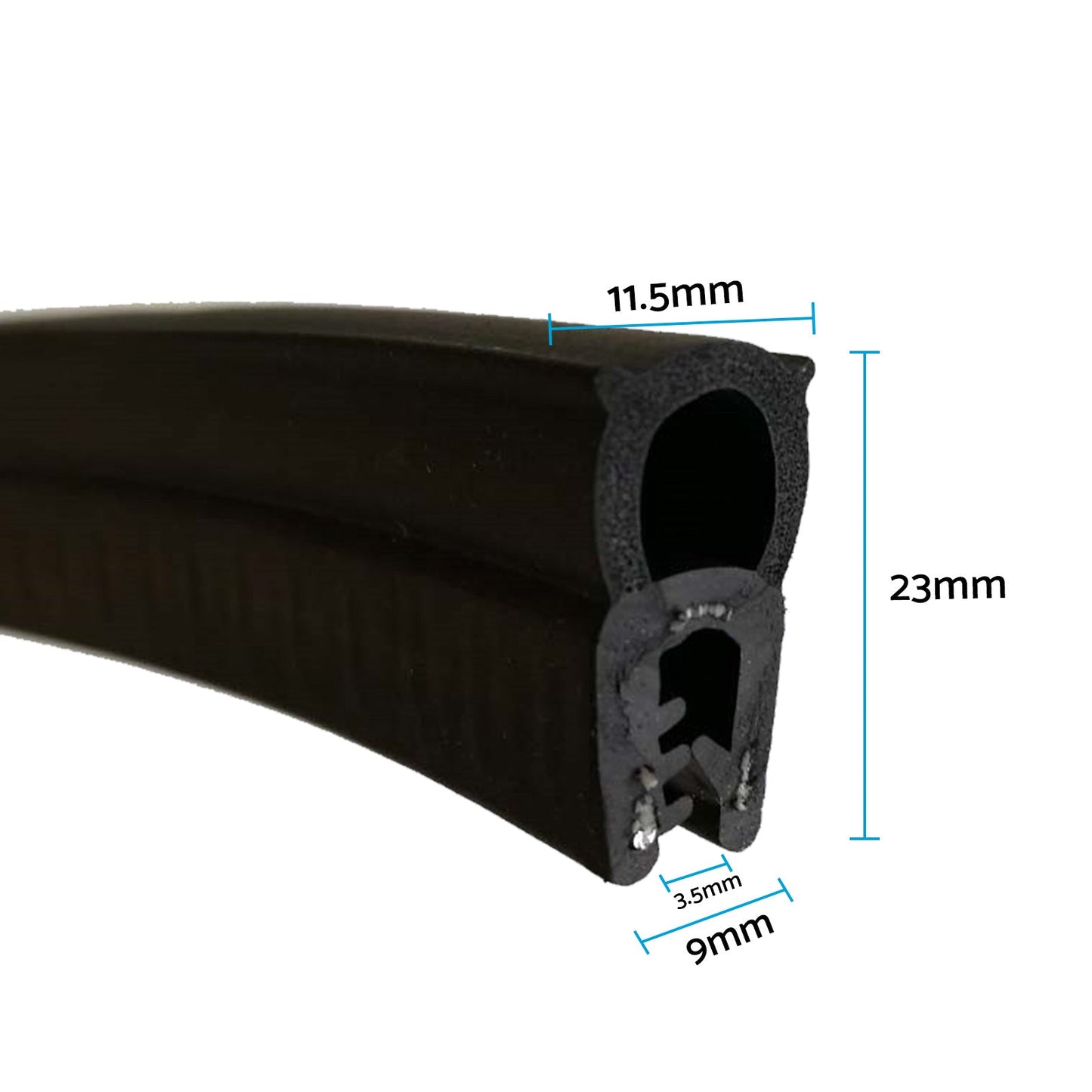 10 Meters Pinchweld Rubber Seal Edge Suitable For Toolbox Car Van Boot Seal Edge-1