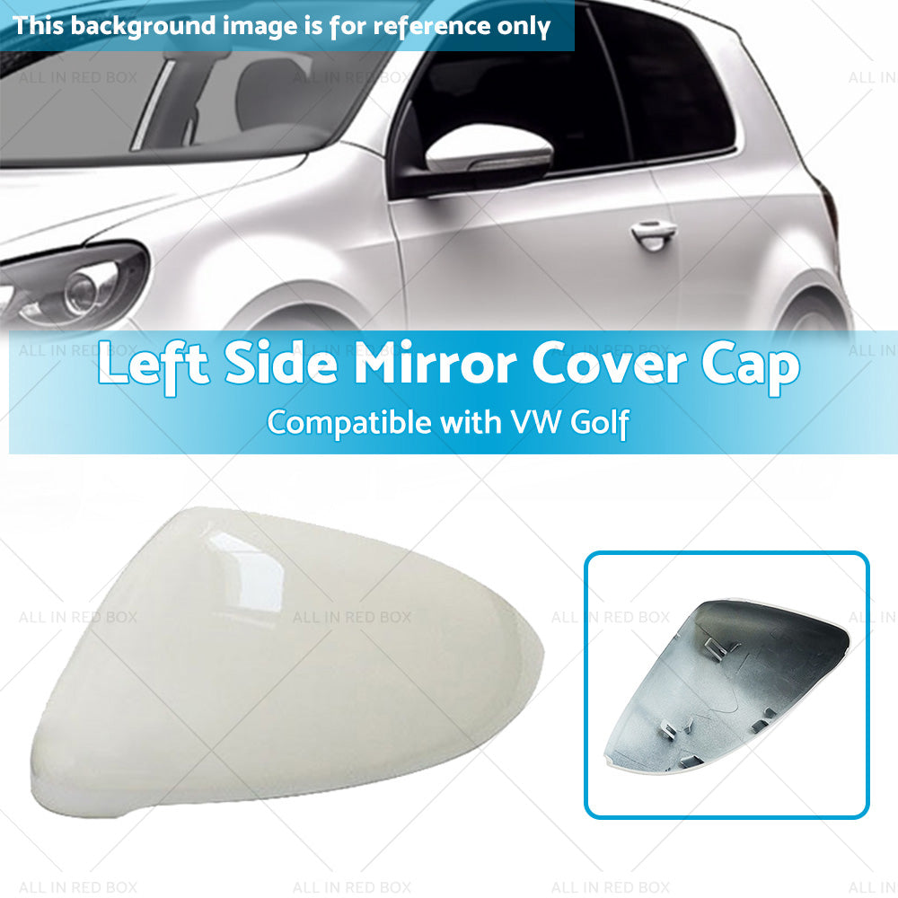 Left Mirror Cover Cap Housing Suitable for VW Golf MK7 MK7.5 13-on Pure White LH-2