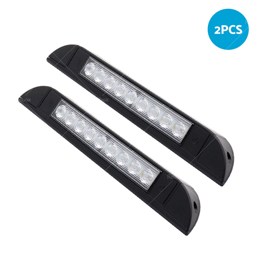 256mm 12V 9 LED Awning Light Touch Switch Strip Bar Caravan Camper Boat Marine-6