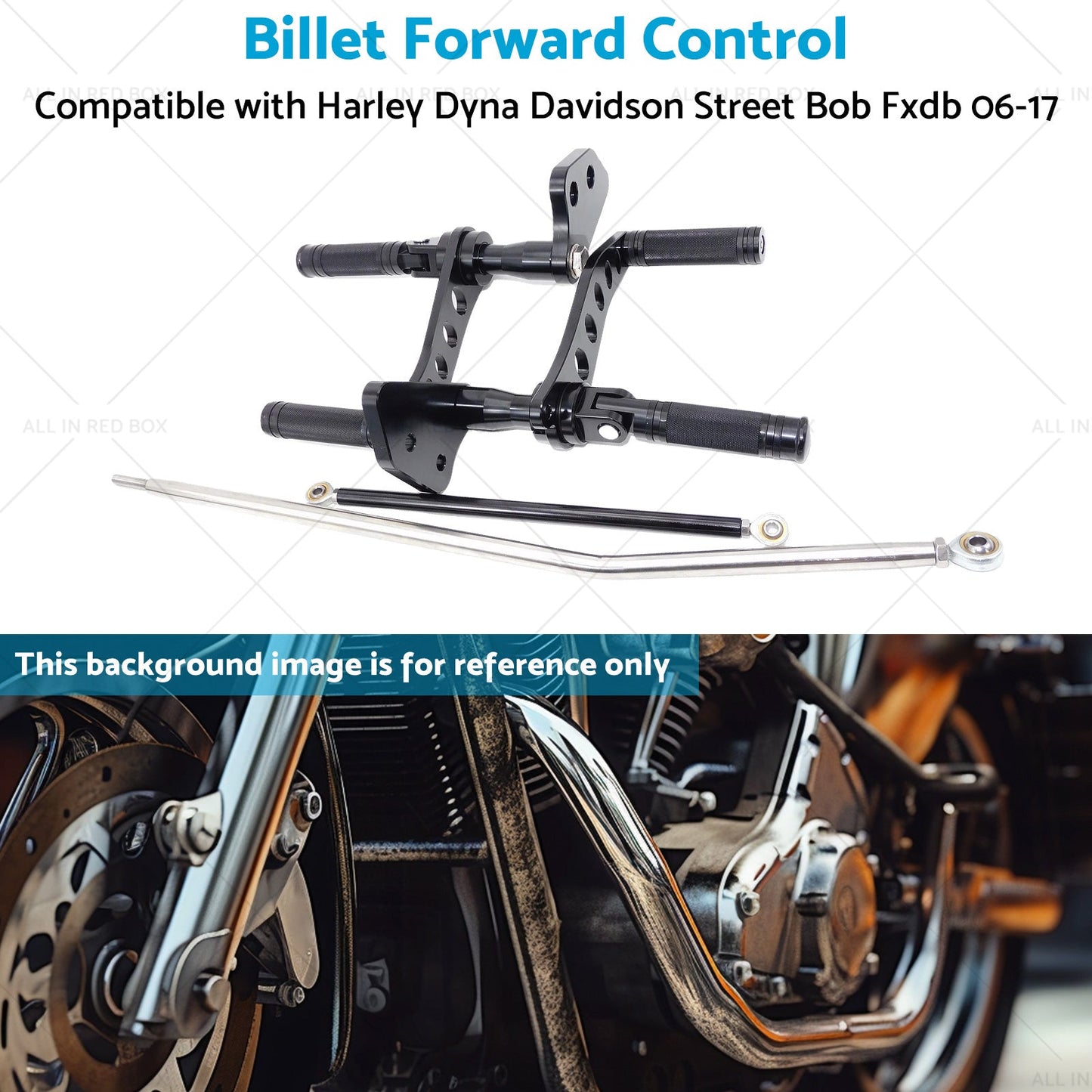 Billet Forward Control Suitable for Harley Dyna Davidson Street Bob Fxdb 06-17-4