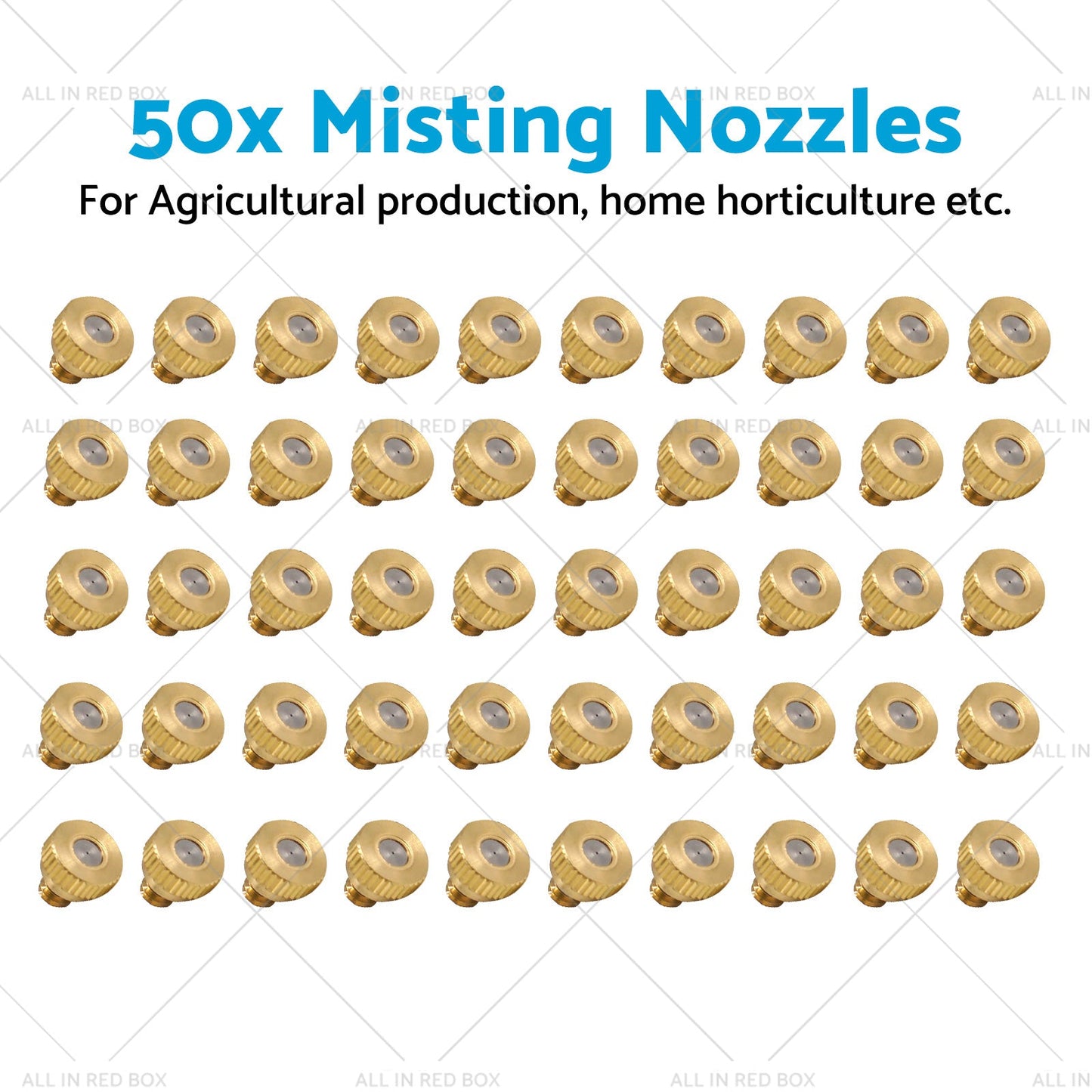 50x Brass Misting Nozzles 0.024 inch Suitable For Cooling System Water Mister Sprinkle-4