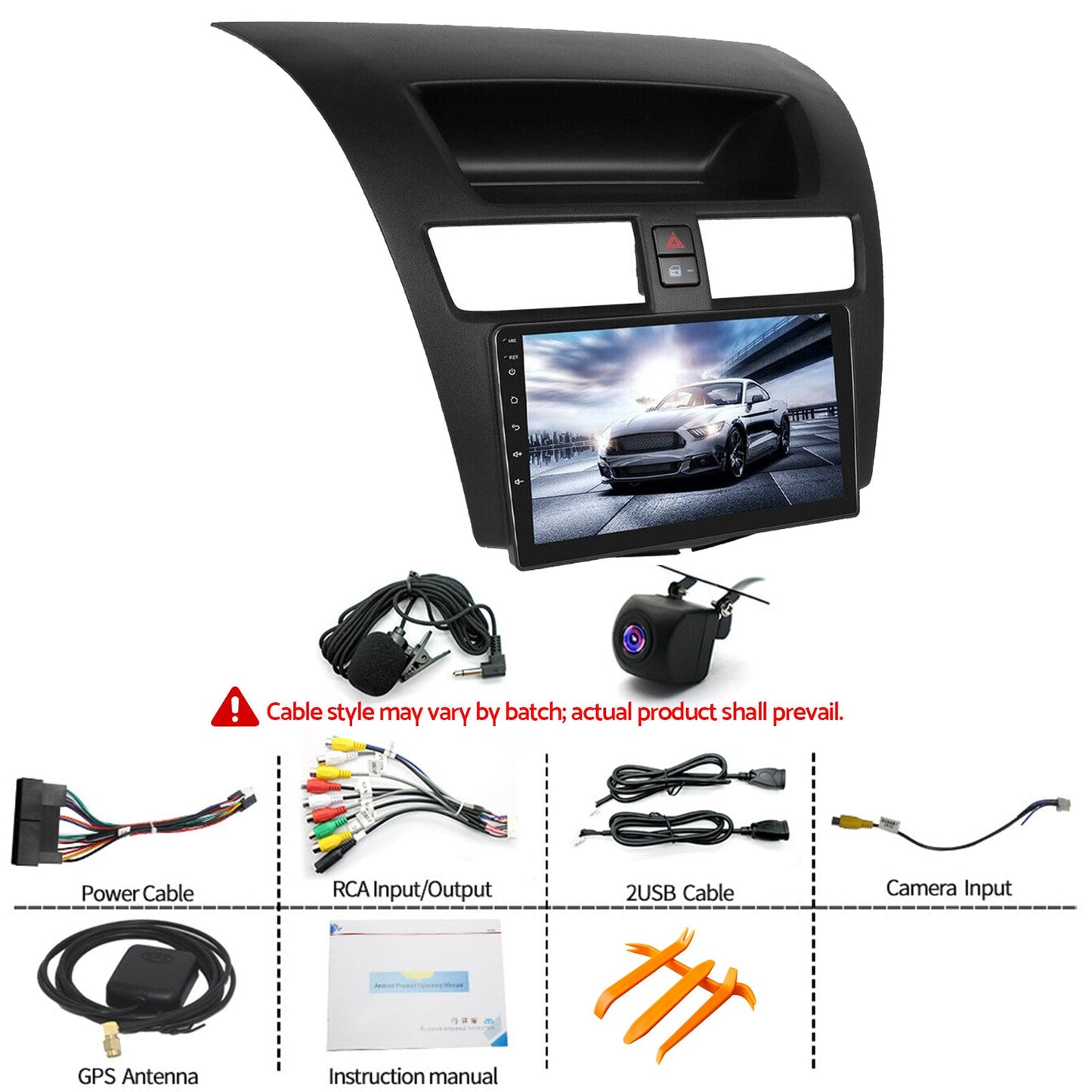 9'' Android 13 Head Unit Touchscreen GPS Bluetooth Suitable For Mazda BT50 12-19-4