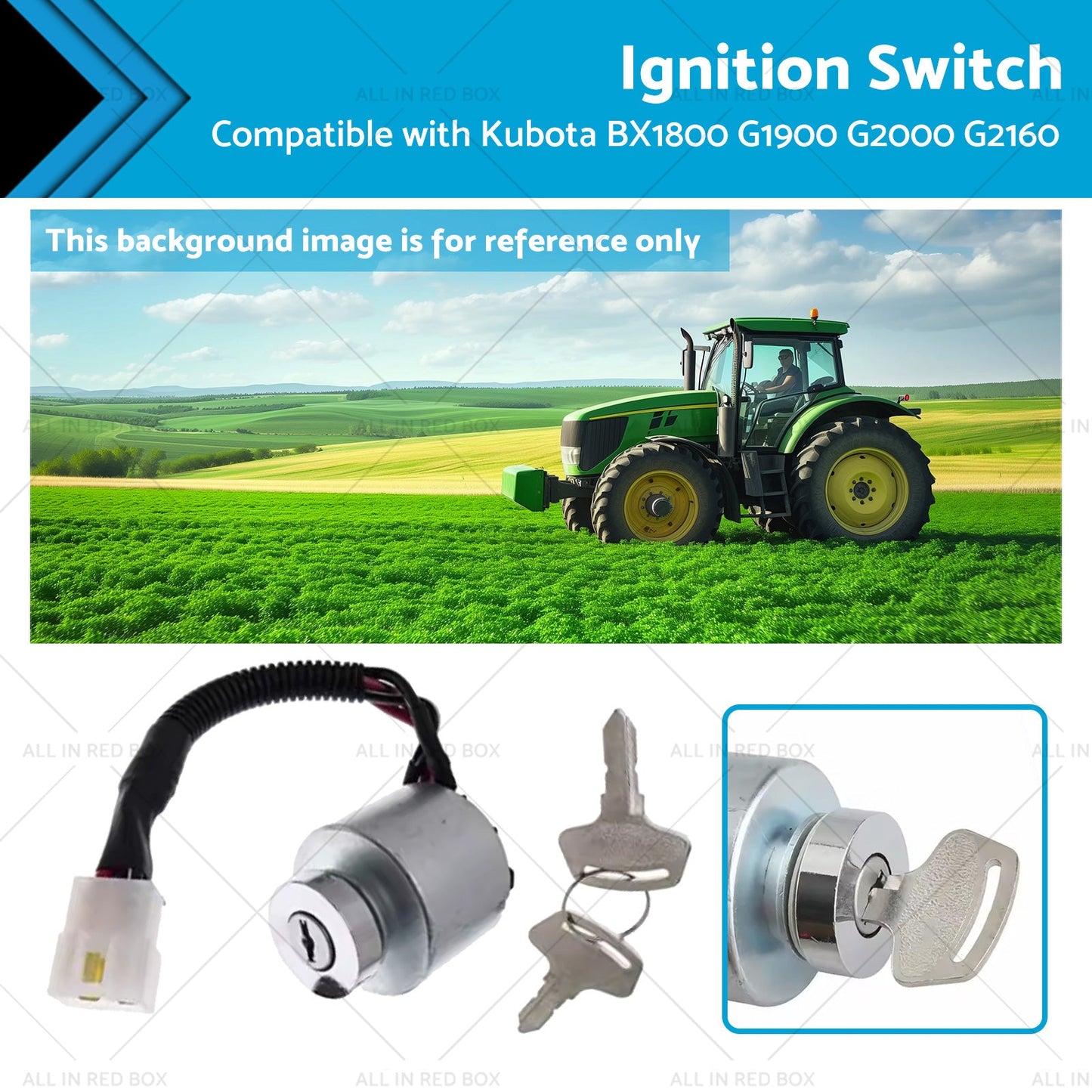 Ignition Switch 66101-55200 Suitable for Kubota BX1800 G1900 G2000 66101-55200-0