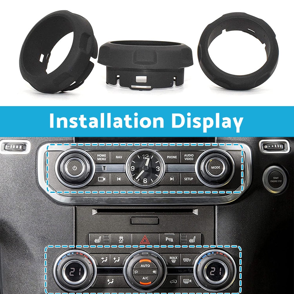 3x AC Switch Knob Trim Suitable For Land Rover Discovery 4 Range Rover Sport-3