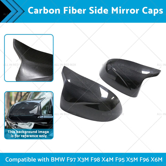 Carbon Fiber Side Mirror Caps Suitable for BMW X5M F96 X6M F97 X3M F98 X4M F95-1