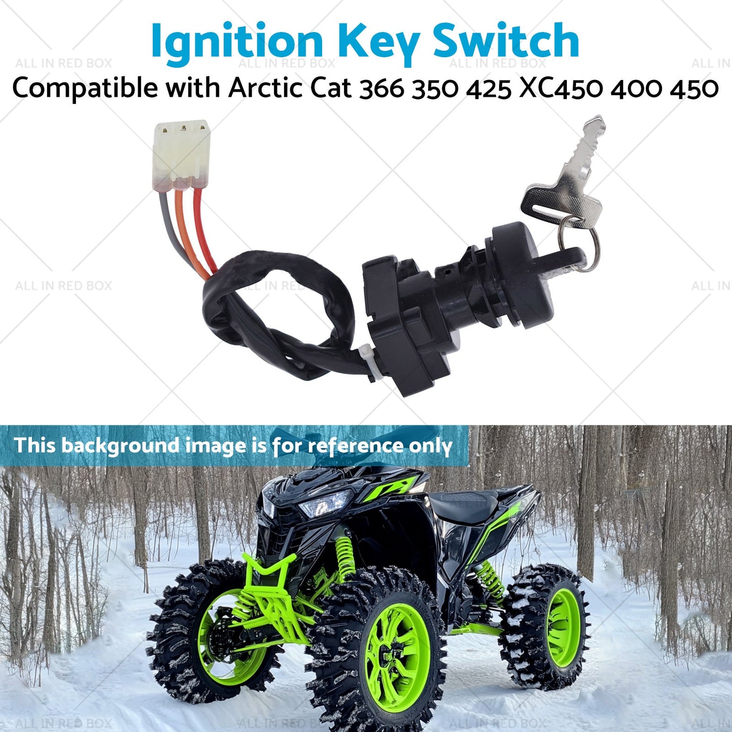 Ignition Key Switch Suitable for Arctic Cat 366 350 425 XC450 400 450 3313-439-4