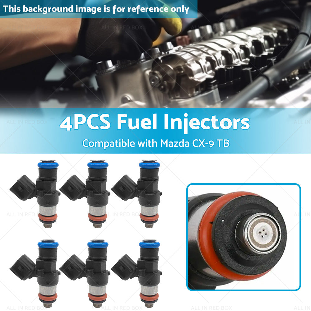6PCS Fuel Injector Suitable For Mazda CX-9 CX9 TB 3. 7L CA CAY Petrol SUV 07-19-2