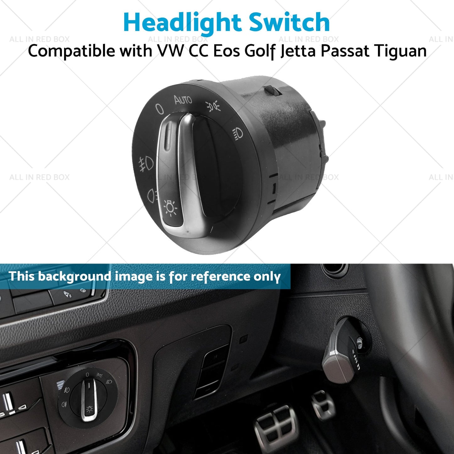 Headlight Switch Suitable for VW CC Eos Golf Jetta Passat Tiguan 5ND941431B-4