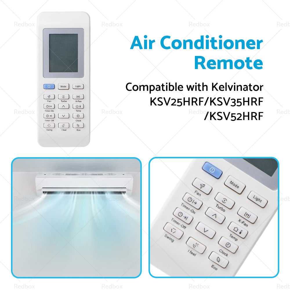 Air Conditioner Remote Suitable for Kelvinator KSV25HRF KSV35HRF KSV52HRF-4