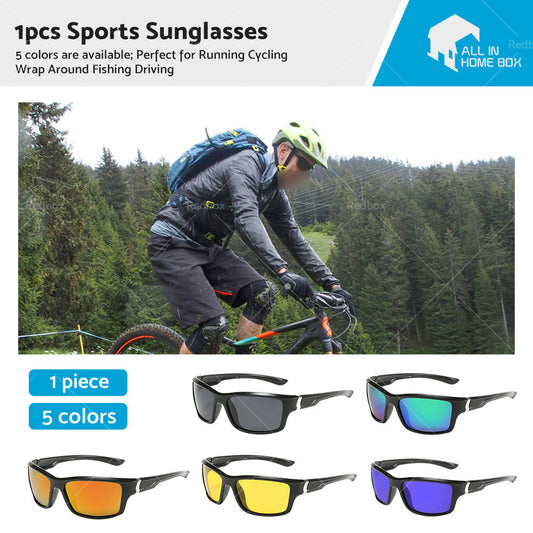 Men Polarized Sports Sunglasses Running Cycling Wrap Around Fishing Driving-1