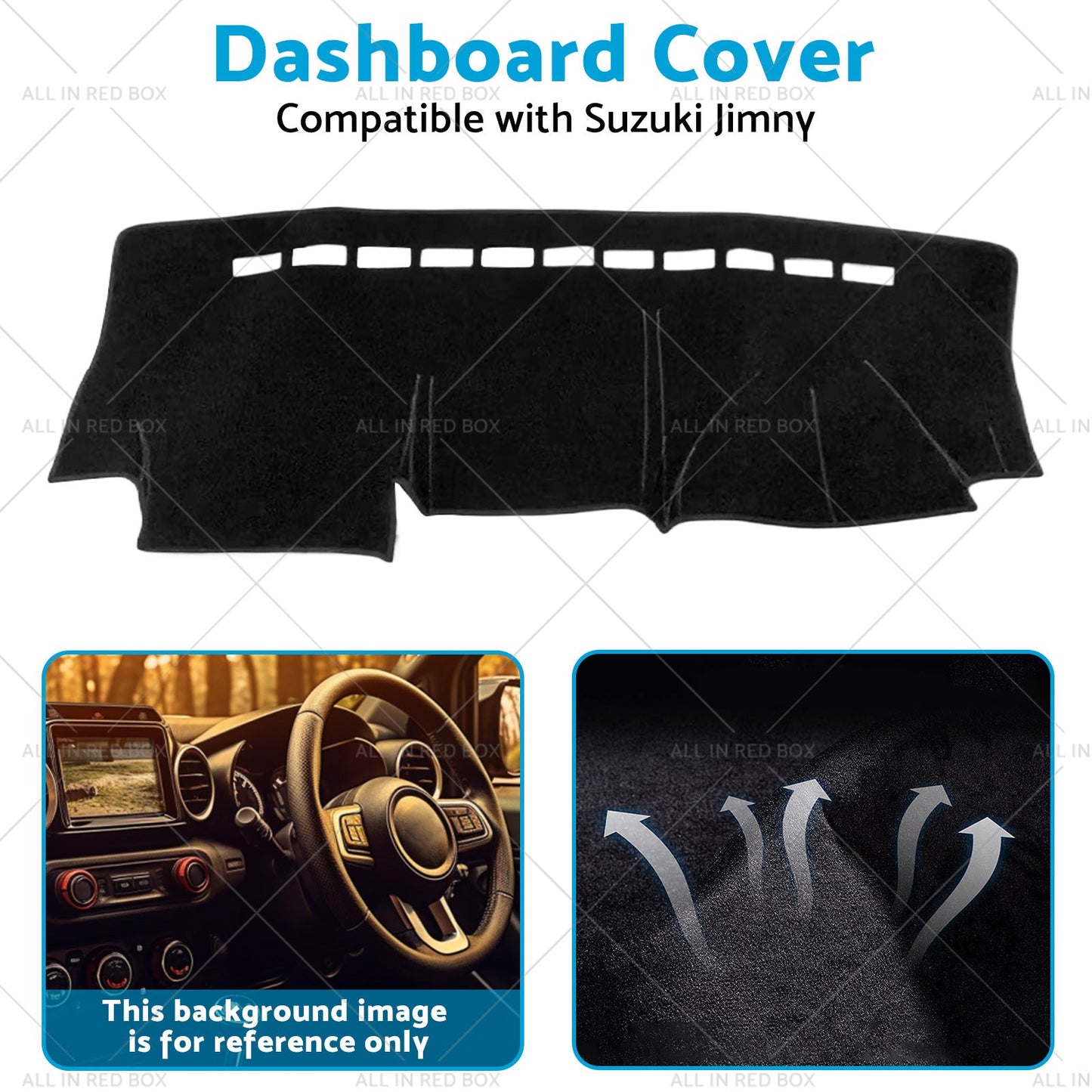 RHD Dashmat Dash Mat For Suzuki Jimny 1998-2018 Dashboard Cover Non-slip-4