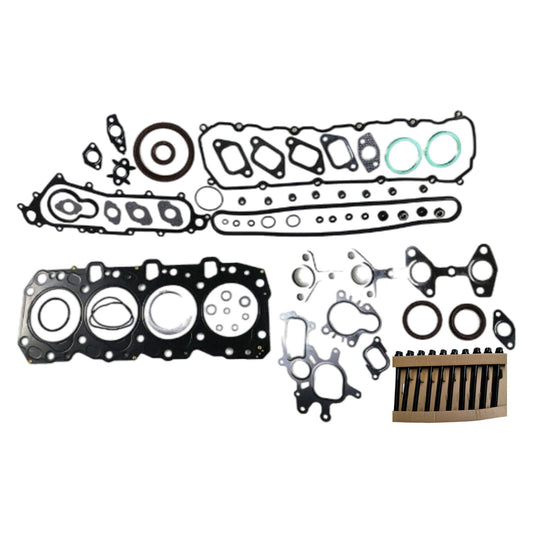 Cylinder Head & Bolts Set & Gasket Kit Suitable for Toyota Prado 3.0 4cyl 1KZ-TE-1