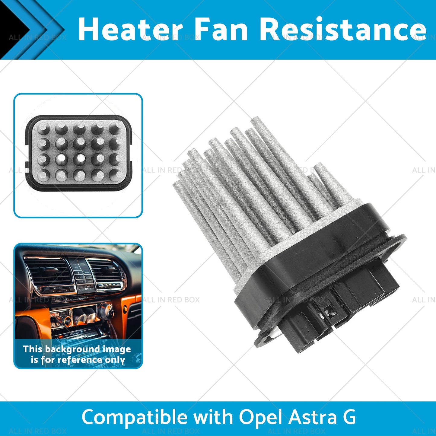 Heater Fan Resistance Suitable for Opel Astra G 98- or Zafira A or Zafira B 05-1