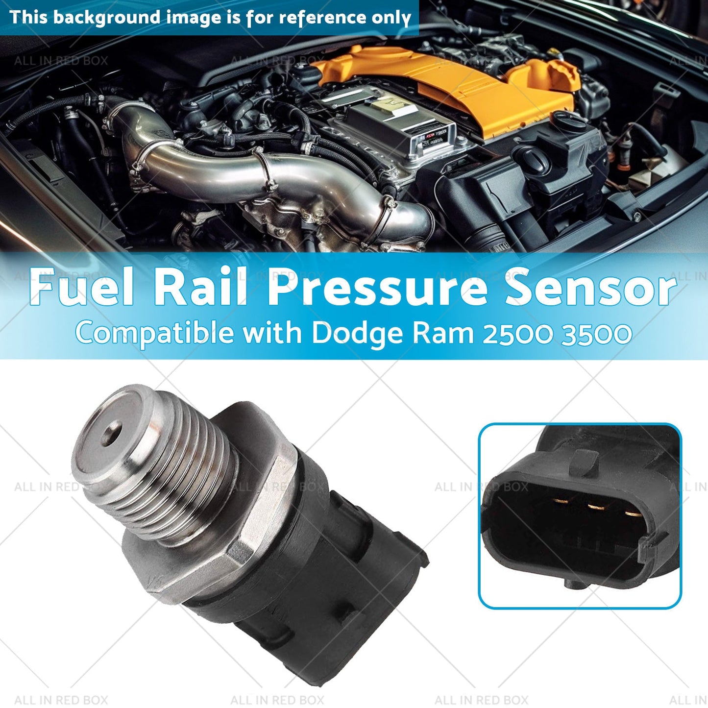 0281006425 Fuel Rail Pressure Sensor Suitable for Dodge Ram 2500 3500 03-07-2