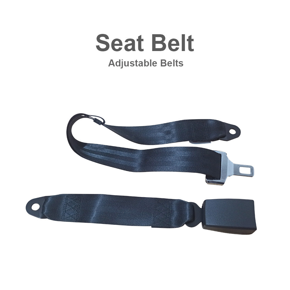 2 Point Retractable Adjustable Seat Lap Sash Belt Strap Suitable For Car Truck Set-4