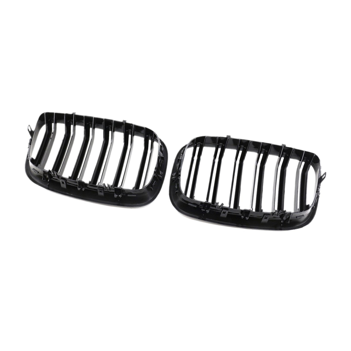 2x Front Grill Grille Gloss Black Suitable For BMW E70 X5 / E71 X6 2007-2013-4