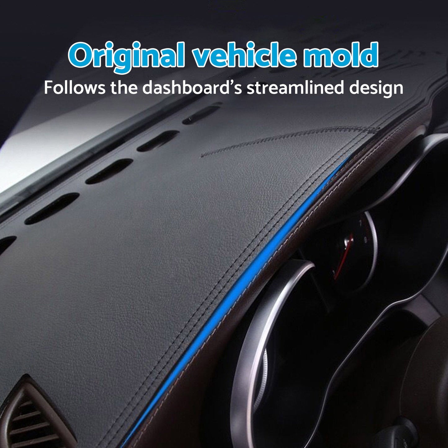 Dash Mat Non-Slip Microfiber Leather Black Suitable For LDV D90 2.0L 2017-2024-4