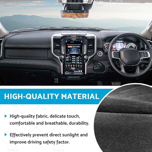 Dash Mat Suitable For Dodge RAM 5th Gen DT 1500 2500 3500 2020-2022 Non-Slip-1