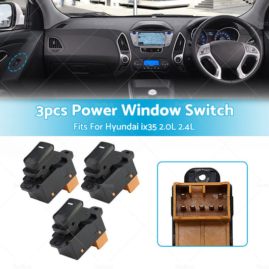 3Pcs Window Switch Passenger Side For Hyundai IX35 2. 0L 2. 4L 93580-2Z00-1