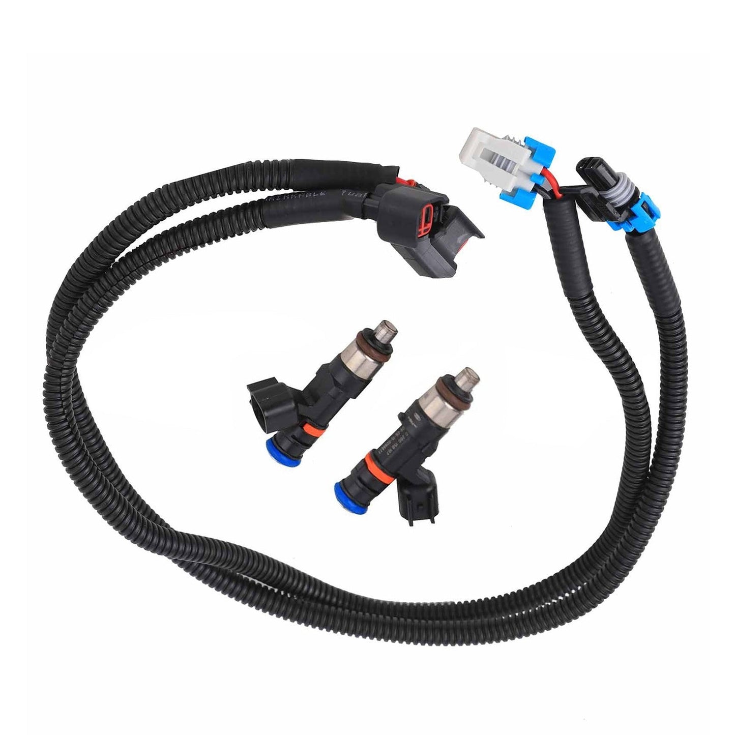 2x Fuel Injector Harness Set Suitable For Polaris Ranger XP 800 / Ranger Crew / RZR 800 2010-2017 OEM 1204318 1204319 0280158197-4