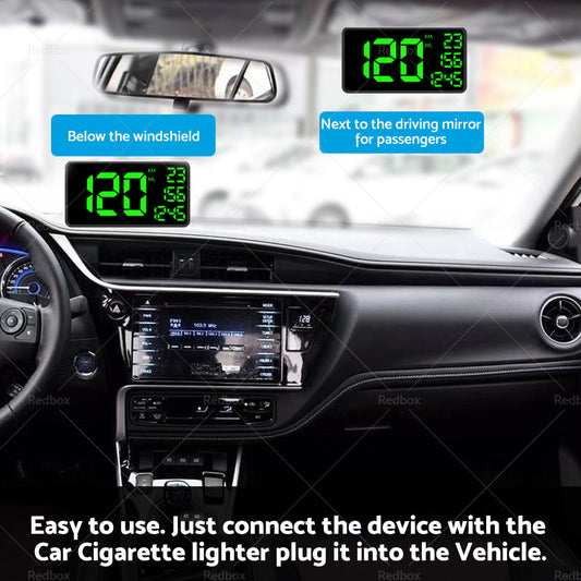 Truck GPS Speedometer 6. 2inch Extend Display Odometer Overspeed Alarm MPH KMH-1