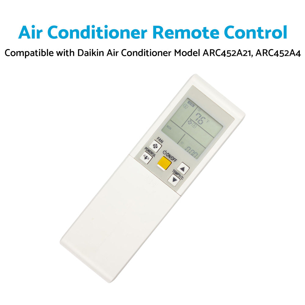 Air Conditioner Remote Control Replacement Suitable for Daikin Model ARC452A4-4