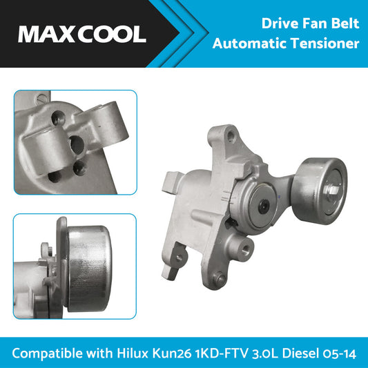 Drive Fan Belt Tensioner Suitable For Hilux KUN25 KUN26 1KD-FTV 3. 0 Diesel 05-14-1