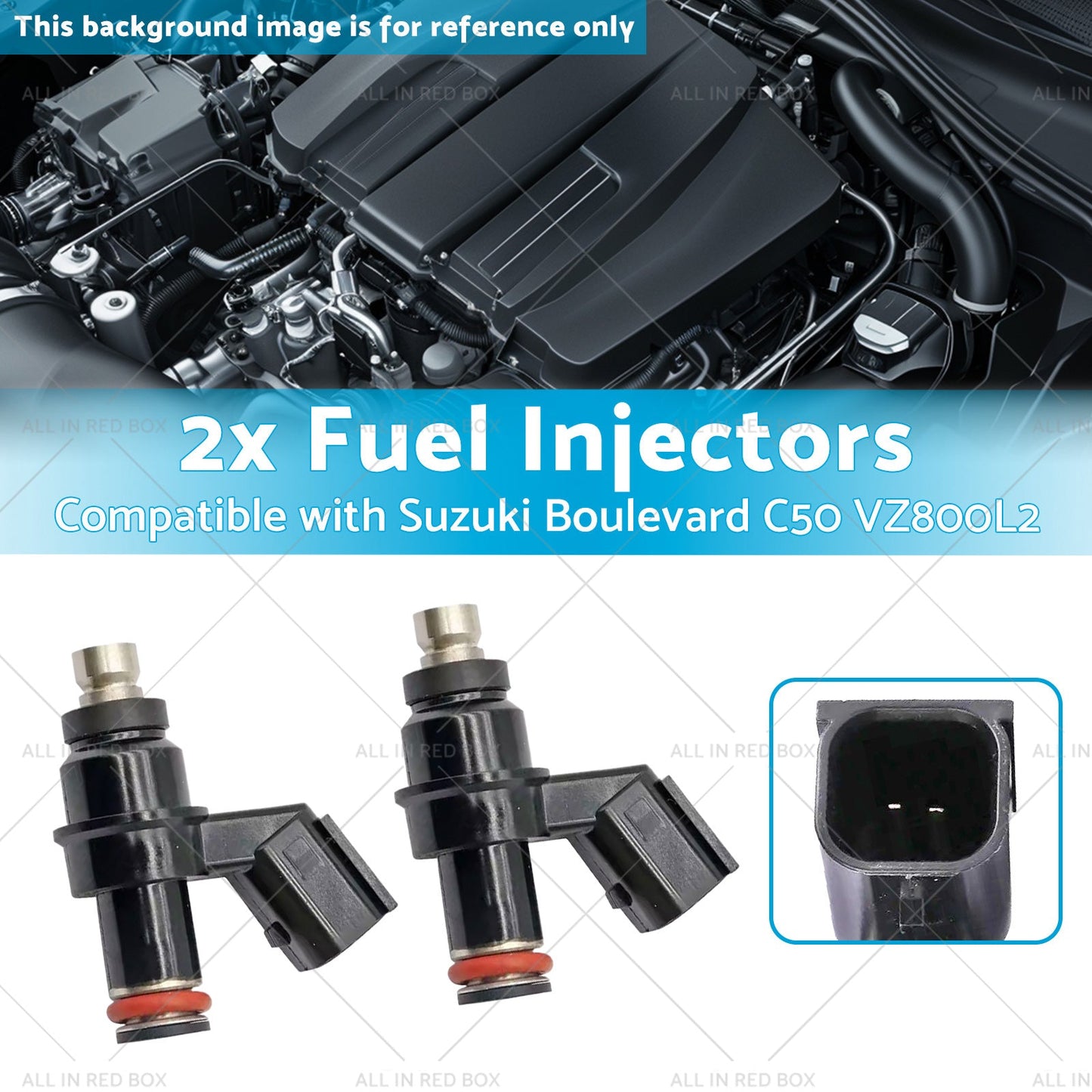 2x Fuel Injectors Suitable for Suzuki Boulevard C50 VZ800L2 2012 15710-26GA0-2