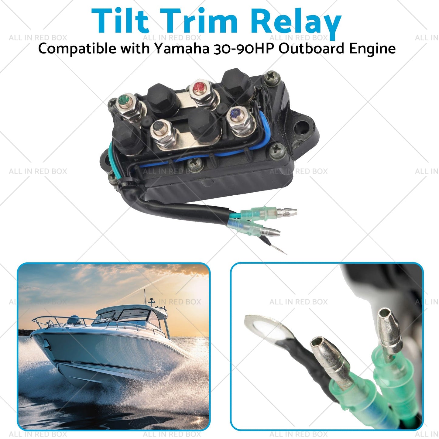 6H181950000 Tilt Trim Relay Suitable for Yamaha 30-90HP Outboard Engine 92-06-3