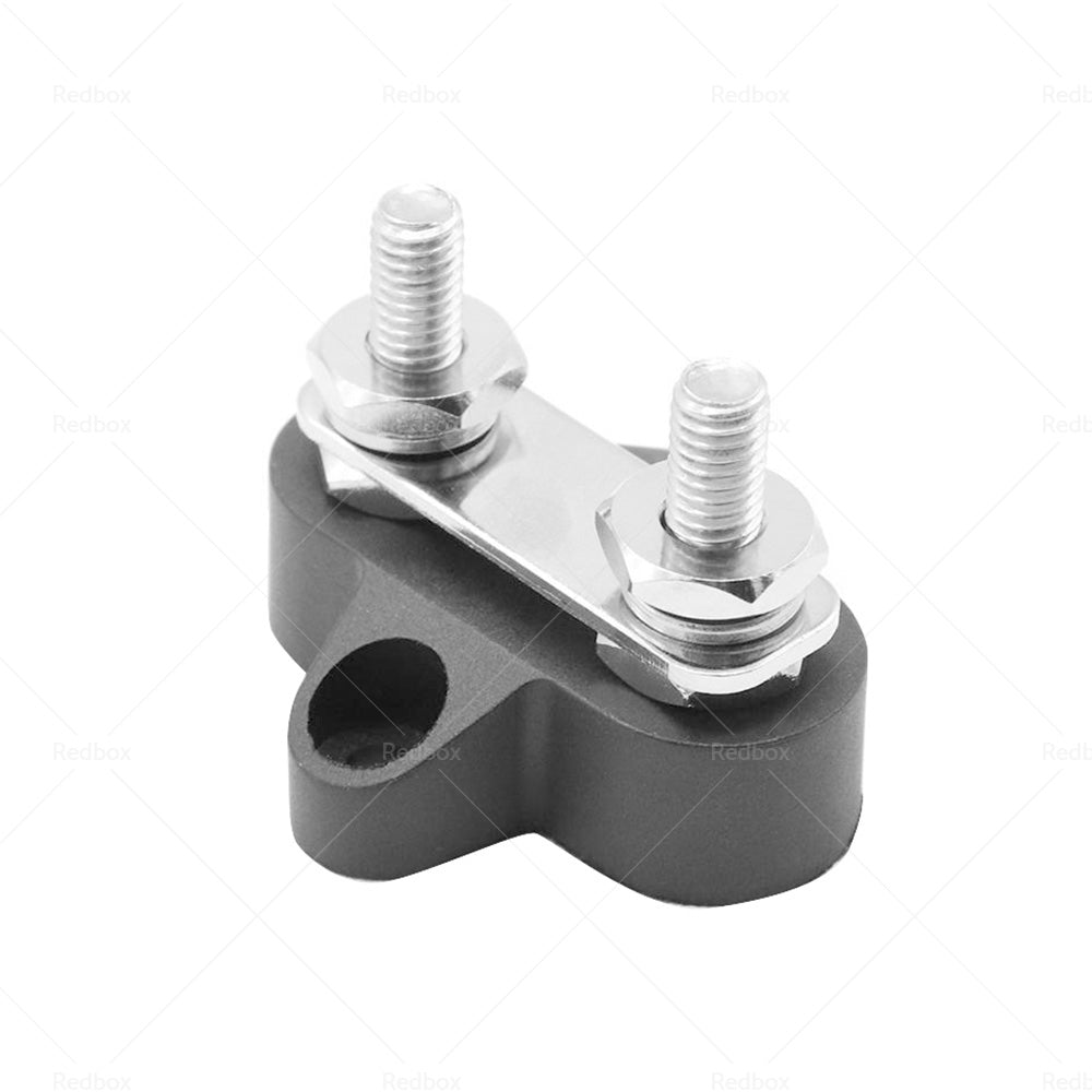 Bus Bar Terminal Block Heavy Duty Dual M6 Power Distribution Stud Black-2