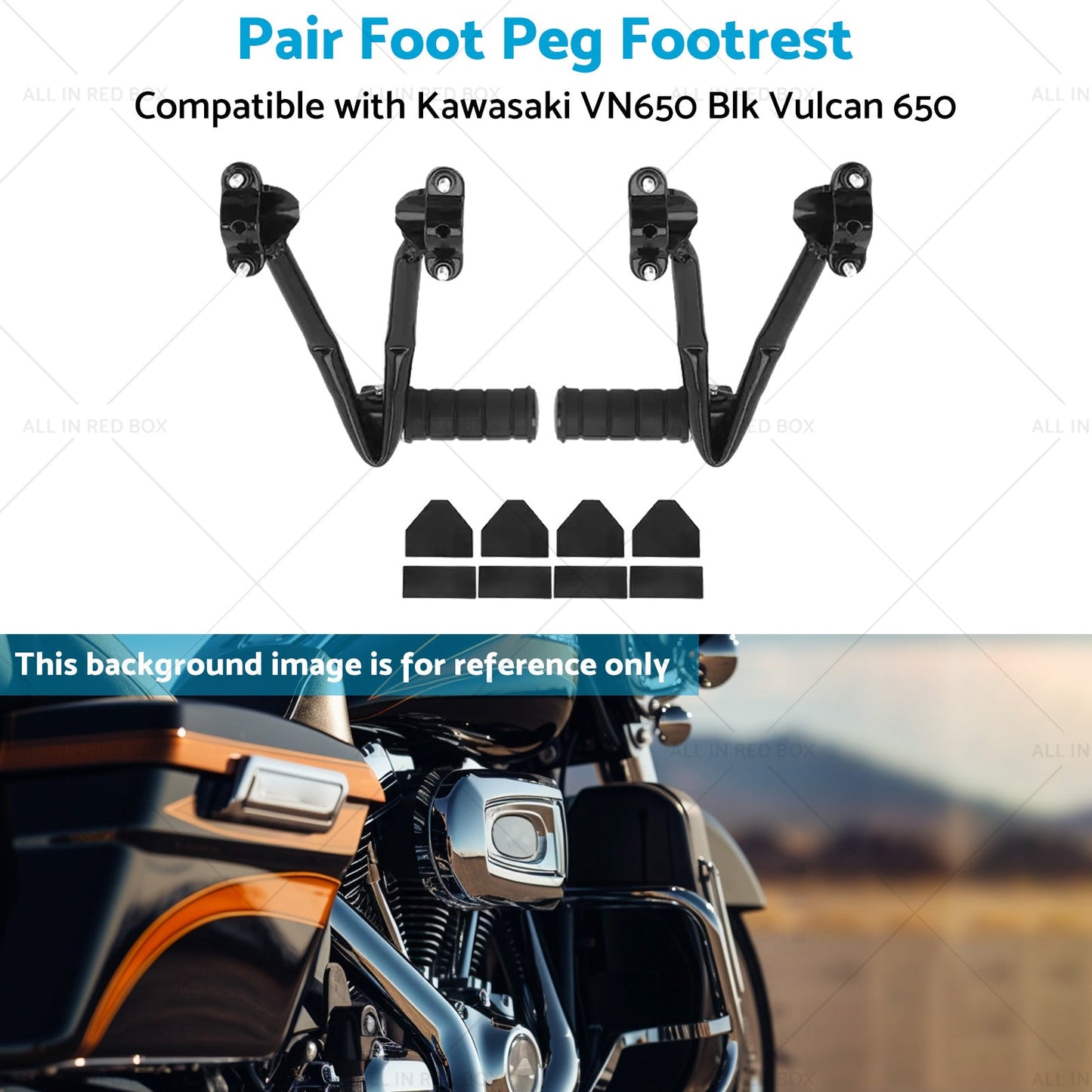 Rear Passenger Foot Peg Bracket Suitable For Kawasaki VN650 2015 Blk Vulcan 650-4