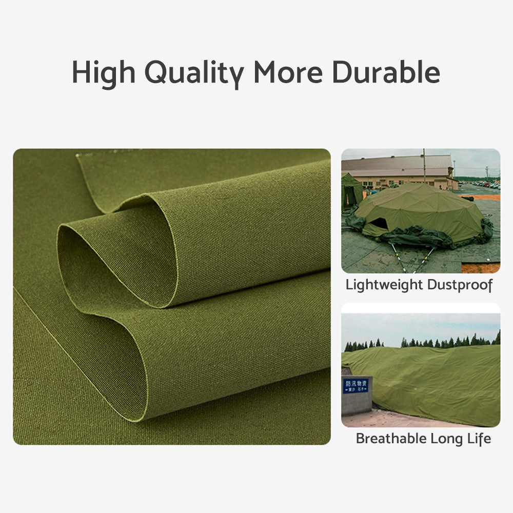 3 Types Army Heavy Duty Canvas Tarp Tarpaulin Sun Blocked Waterproof Dustproof-4