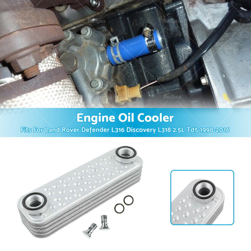 Engine Oil Cooler Fit For Land Rover Defender L316 Discovery L318 2. 5L Td5 98-16-2
