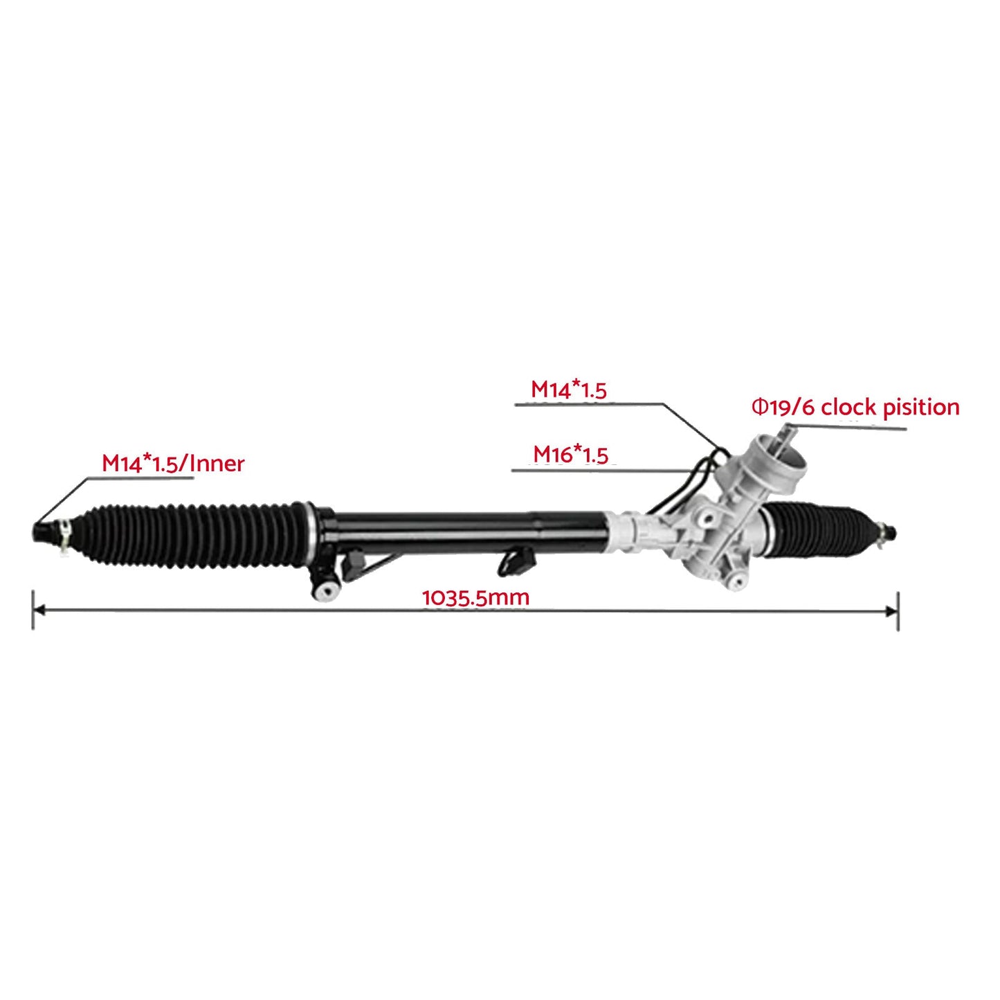 Power Steering Rack Suitable for Ford Territory 2004-16 SZ SX SY RWD AWD 4.0 2.7-4