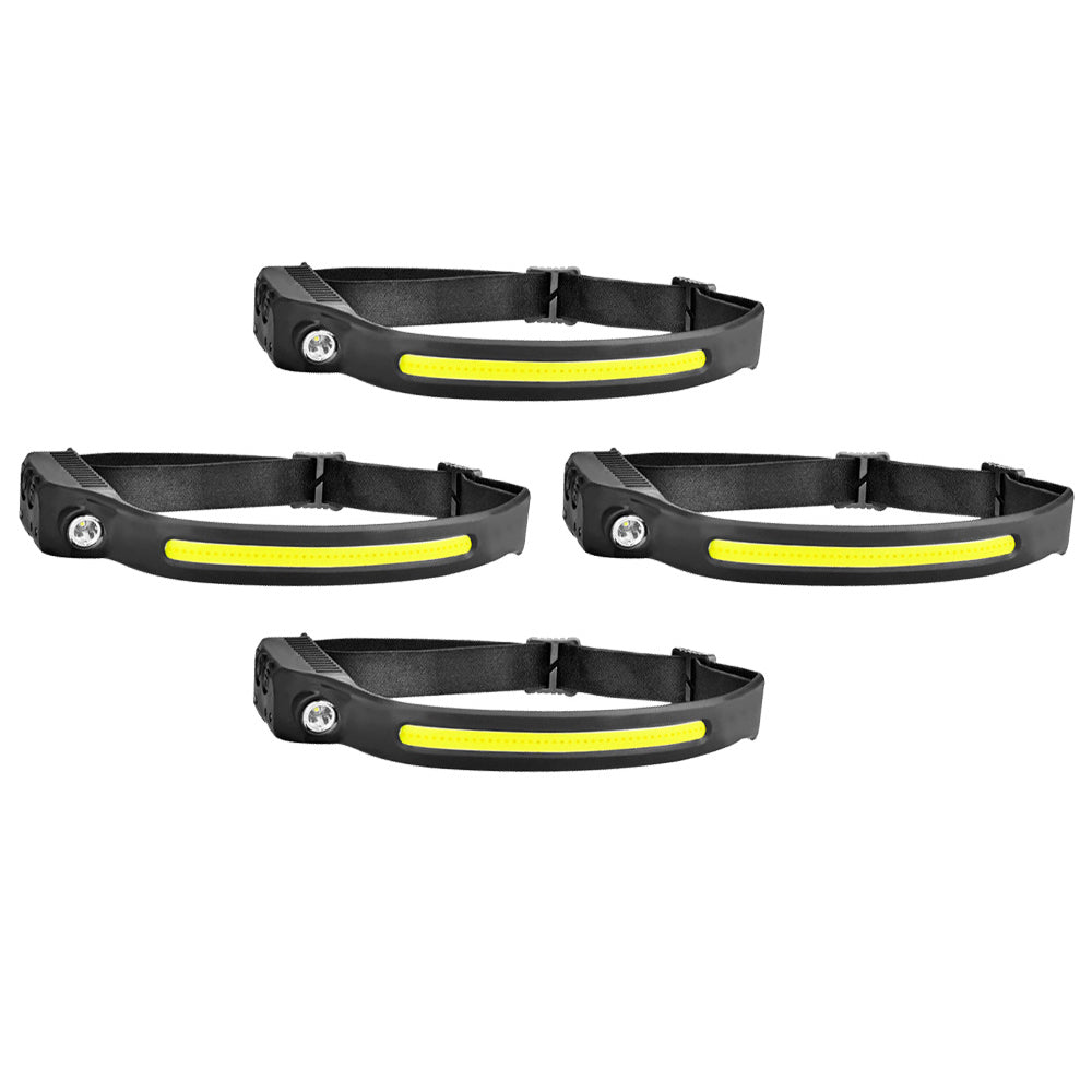 Waterproof COB LED Headlamp Motion Sensor Head Torch USB Rechargeable Headlight-1