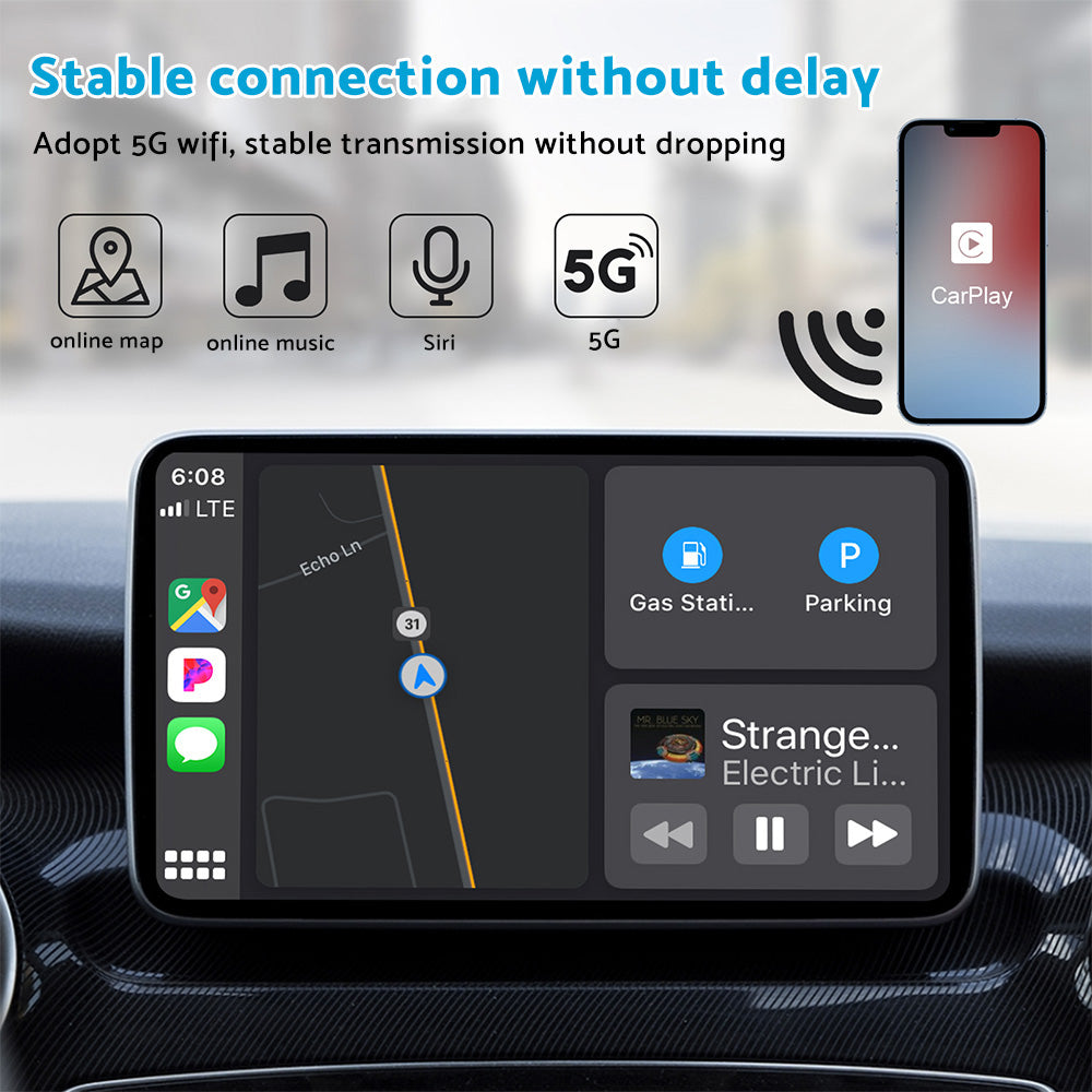 Wireless Adapter for Factory Wired CarPlay Suitable For iPhone to CarPlay Connection-4