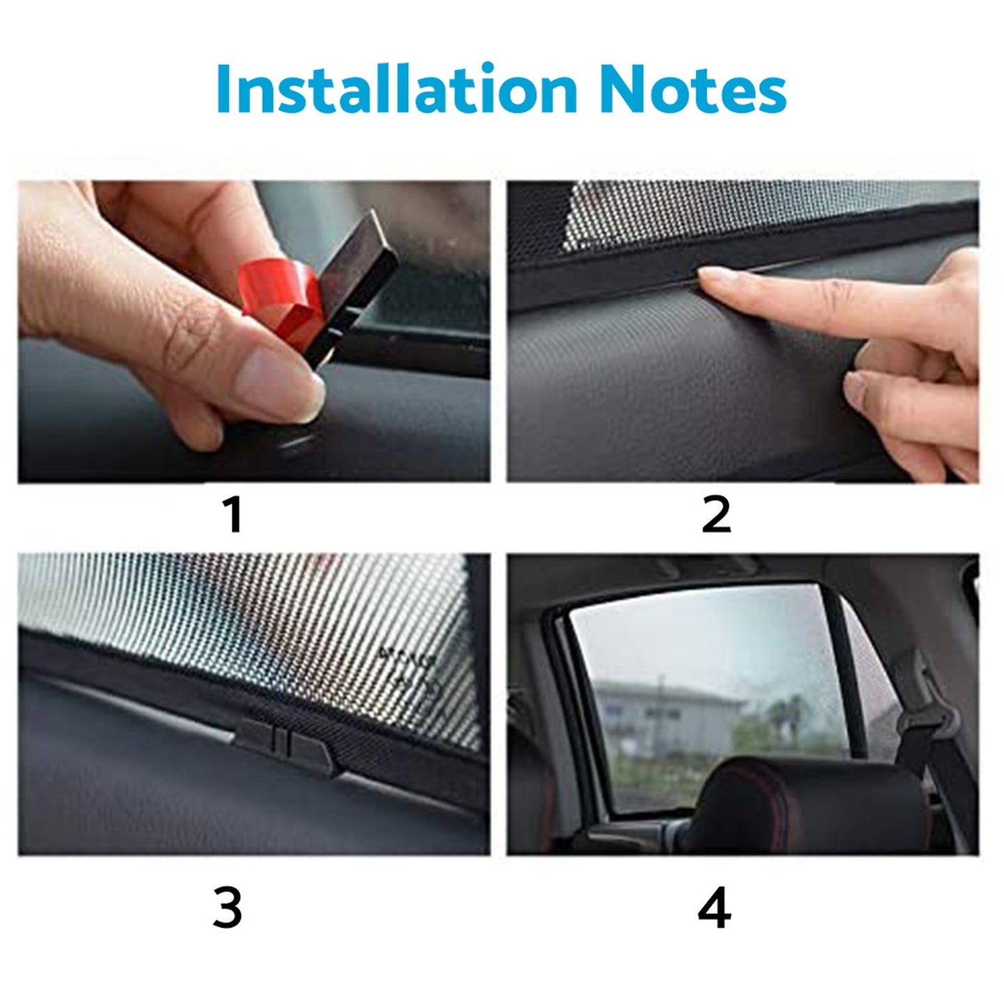 2x Front Window Magnetic Mesh Sunshade Suitable for Kia Carnival YP Series 15-20-4