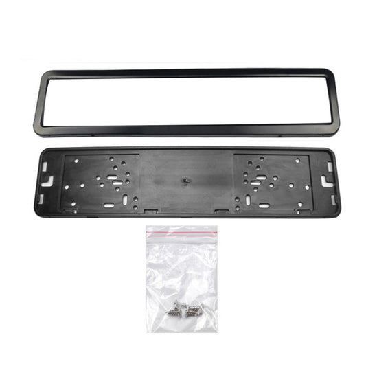 2x European License Plate Cover Frame Holder with Mounting Bracket Suitable For Standard Plates-1
