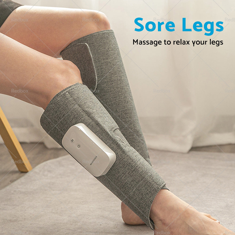 Calf Leg Electric Massager Heated Air Compression Circulation Wraps Rechargeable-3