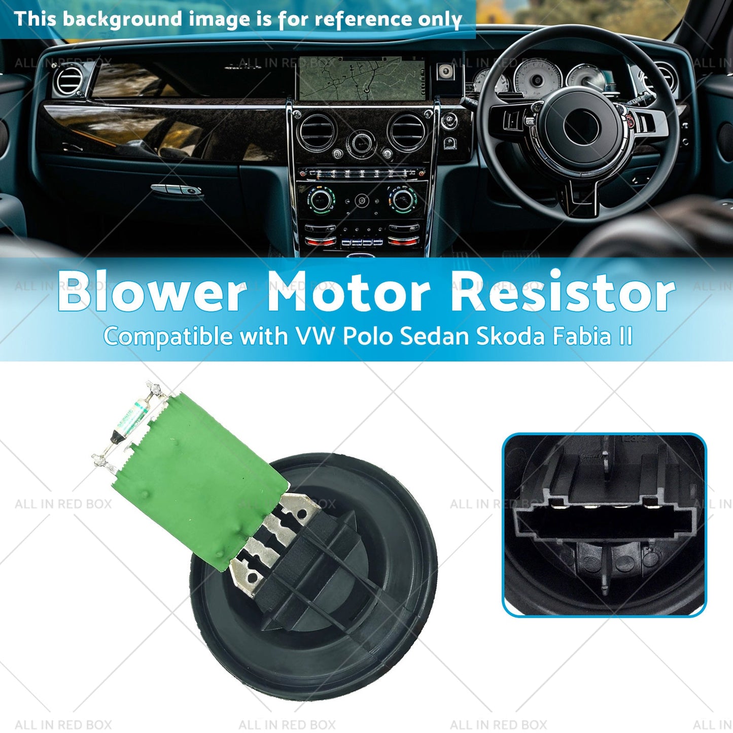 6Q0959263 Blower Motor Resistor Suitable for VW Polo Sedan Skoda Fabia II 07--2