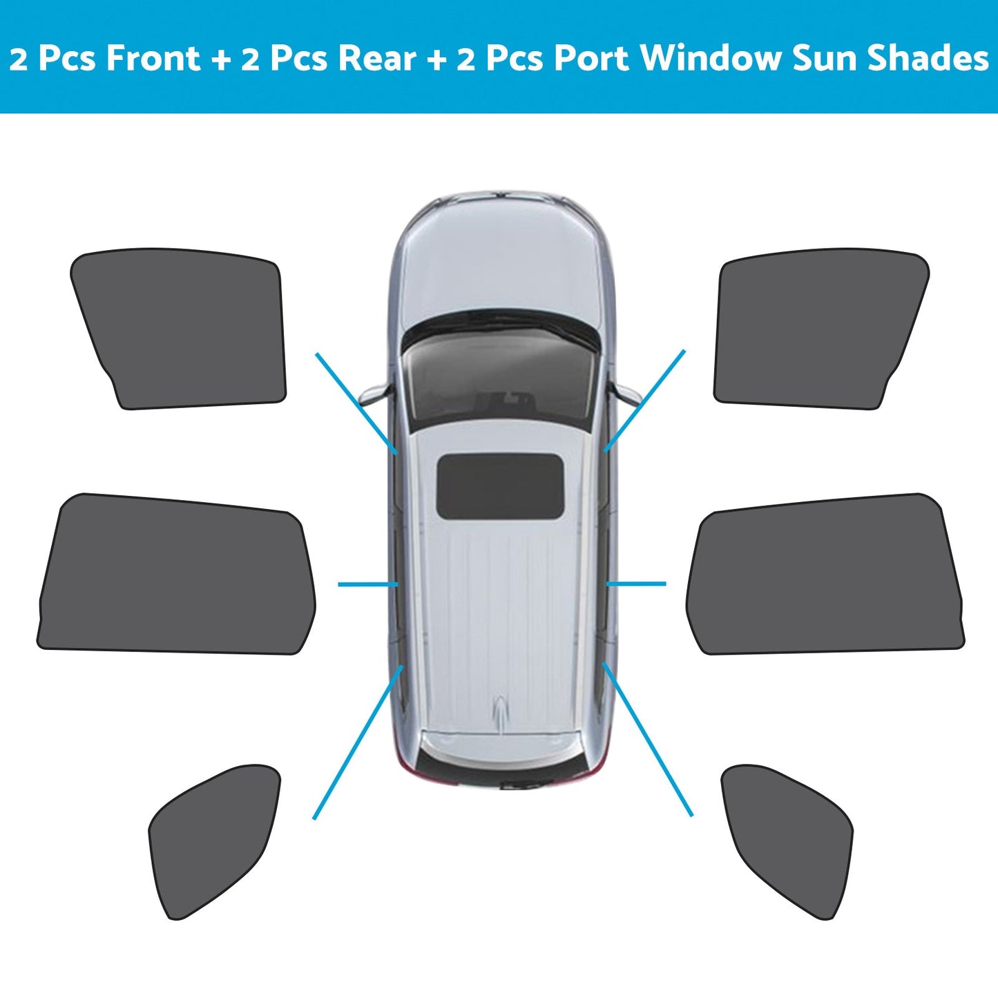 Car Window Magnetic Mesh Sun Shades Suitable For Mitsubishi Outlander 2021-2023-7