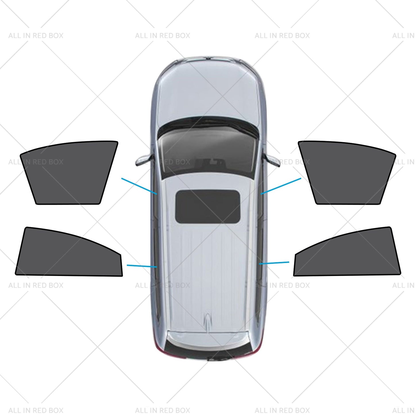 2x Car WindowShades Suitable for Mazda 6 Liftback 2nd Gen GH 07-12 UV Protection-7